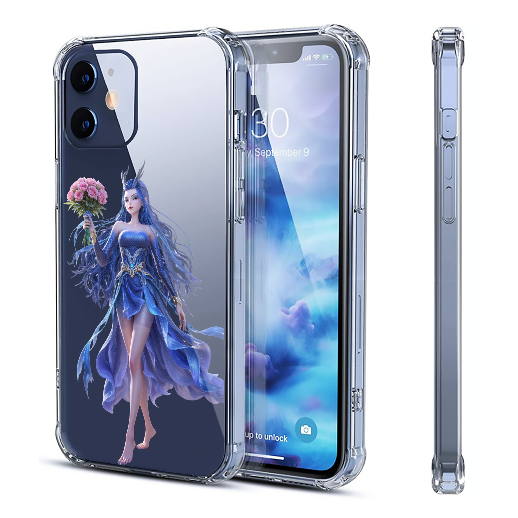 （画像用） Ne Zha 2 ナタ 魔童の大暴れ 【iPhone 12シリーズ対応】透明スマホケース（クリアソフトケース）